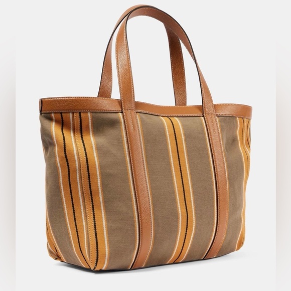 Toteme Striped Canvas Tote Bag - Picture 2 of 12